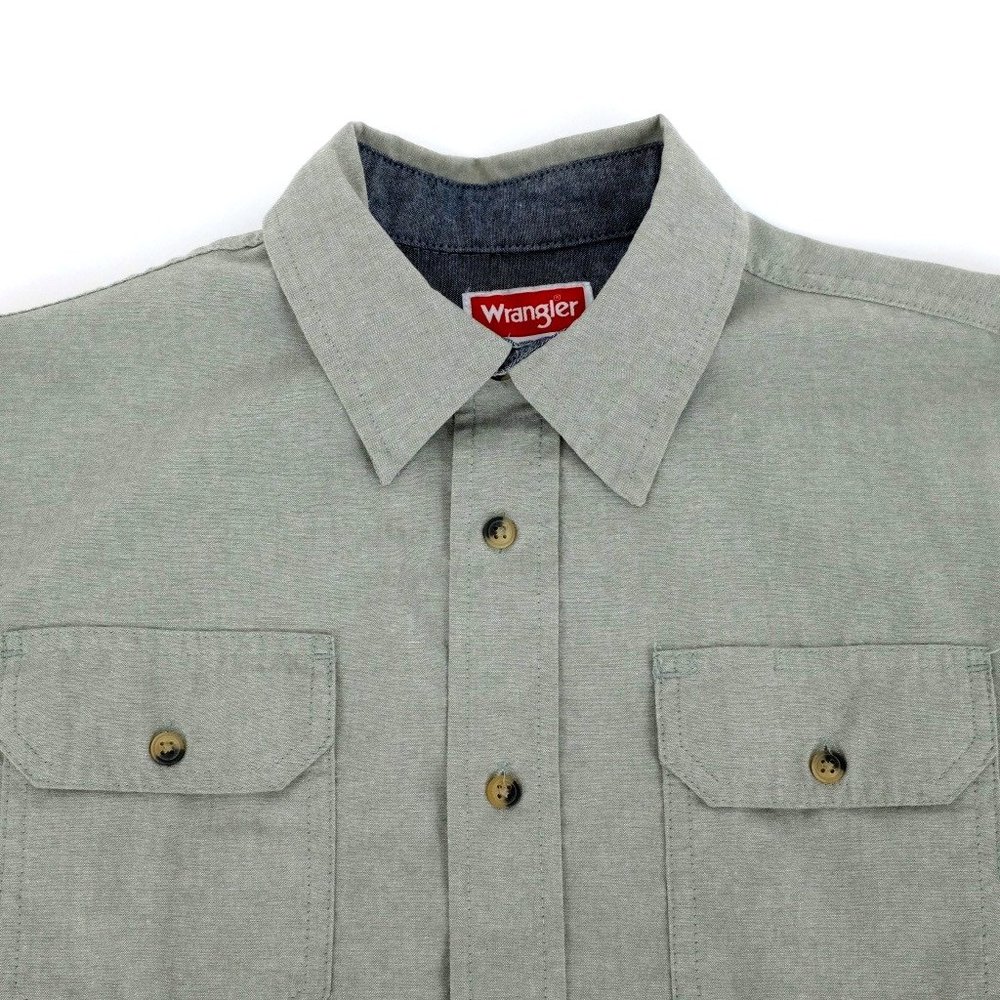 Wrangler Cargo Pocket Short Sleeve Work Shirt SM